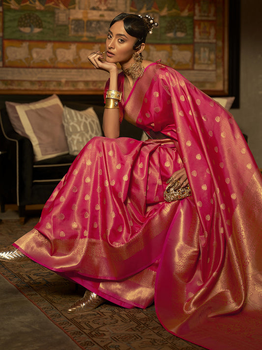 PINK KARNAAZ SILK