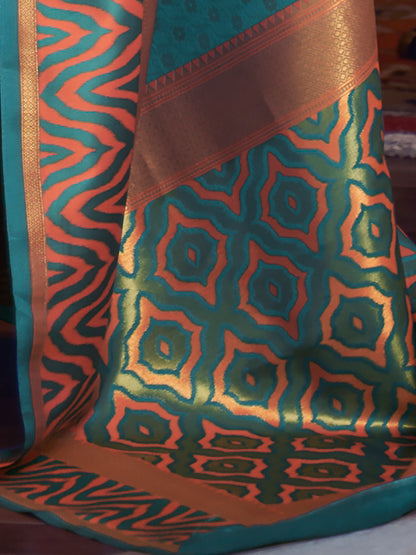 TURQUOISE KAZAH SILK