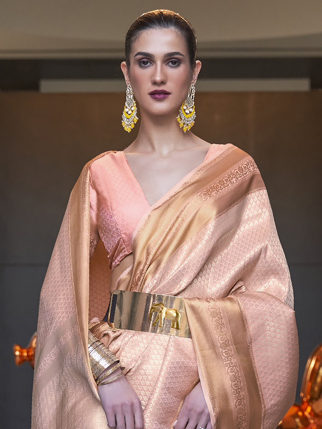PEACH 245000- KHITAAB SILK