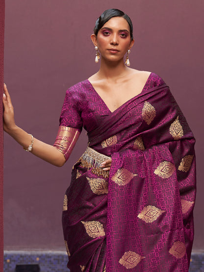 BURGUNDY KHUSHART SILK