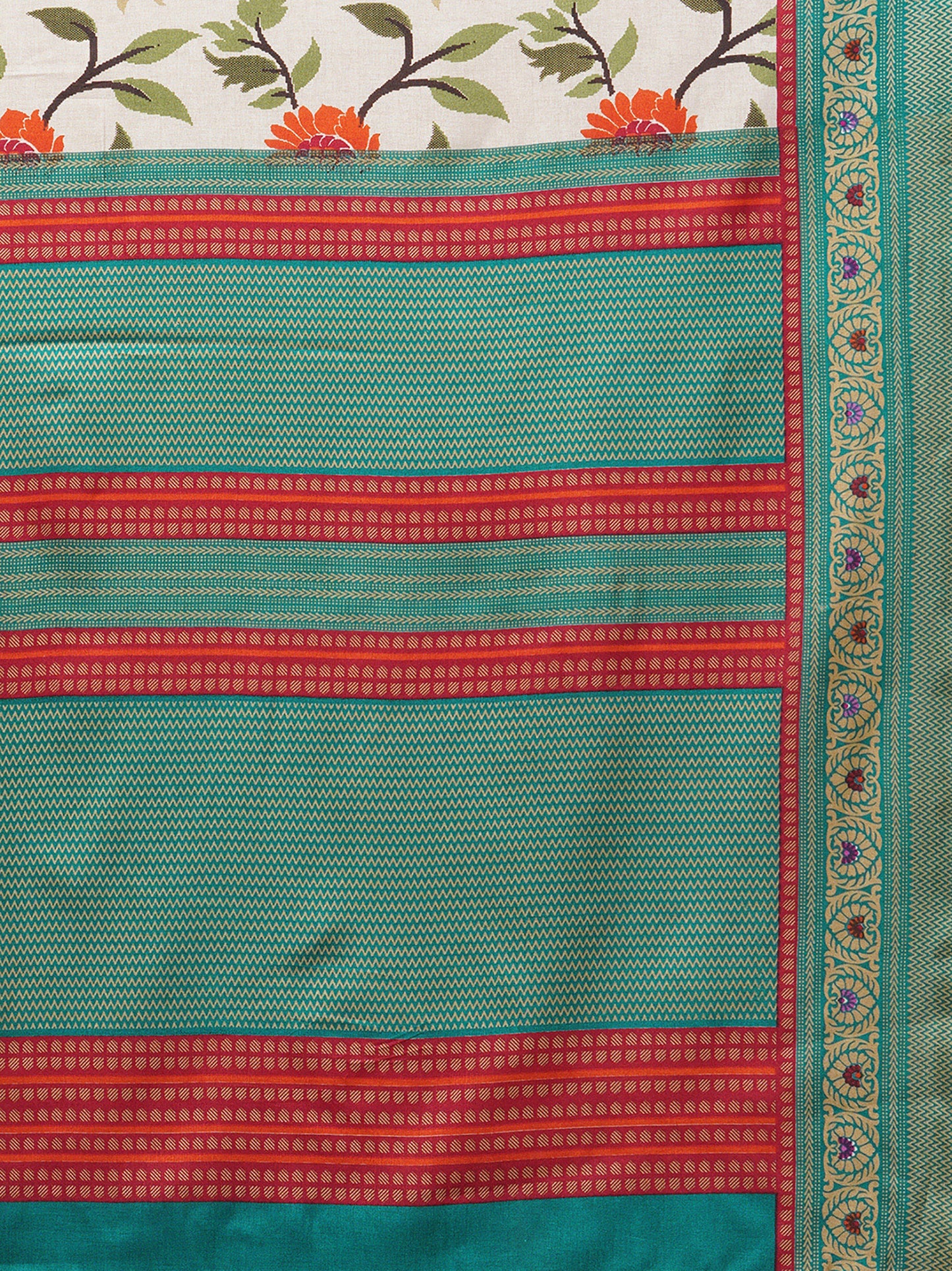 CREAM KALAMKARI CLASSIC SILK