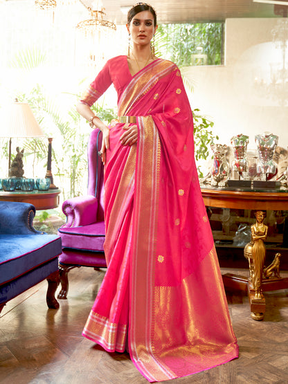 PINK KALLAVI SILK