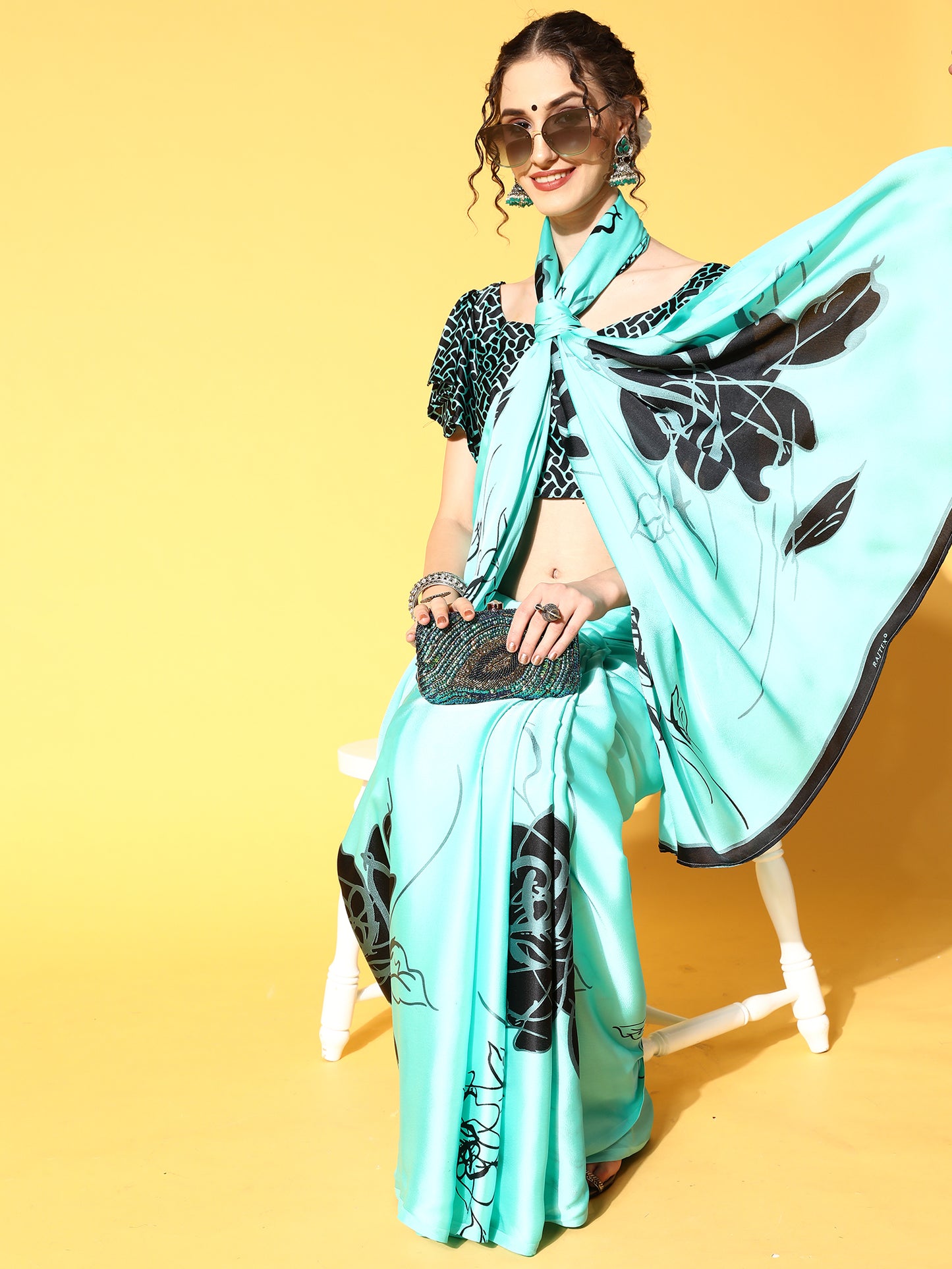 SEA GREEN KALIZEY SAREE