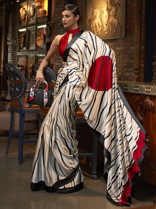 OFF WHITE KALIZEY SAREE