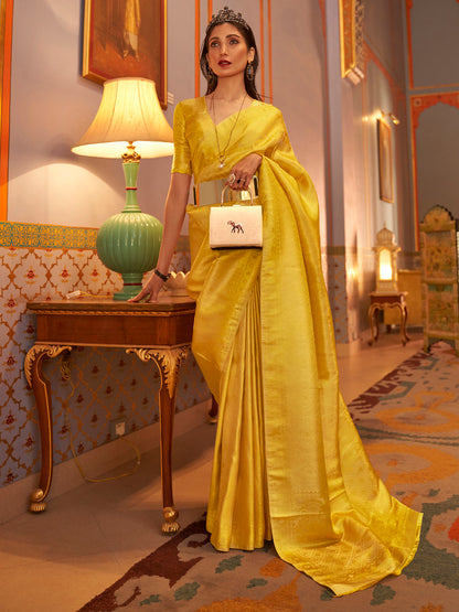 YELLOW KANUPAMA SILK SAREE