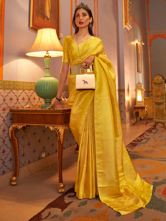 YELLOW KANUPAMA SILK SAREE