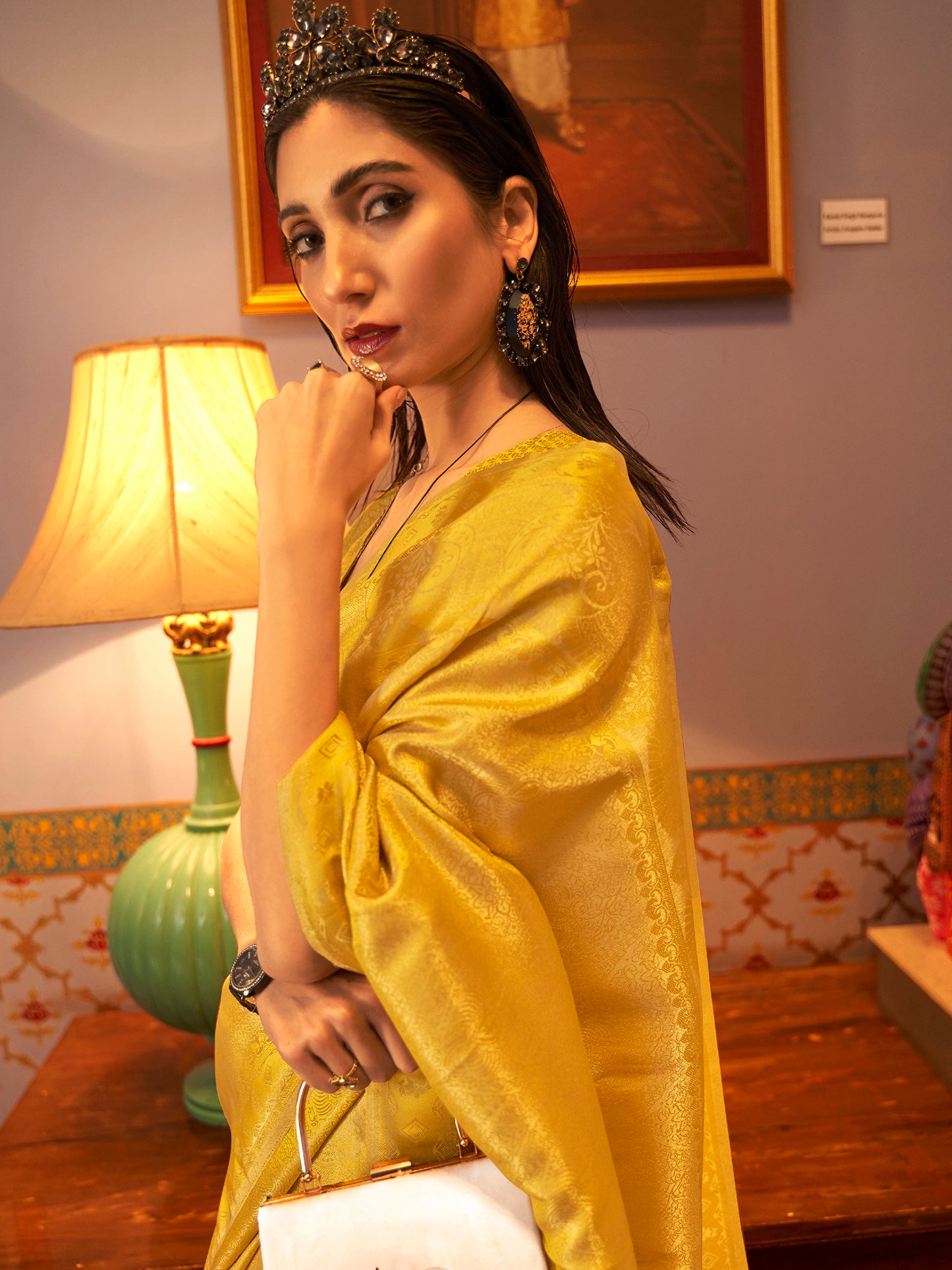 YELLOW KANUPAMA SILK SAREE