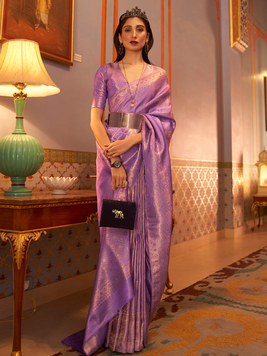LAVENDAR KANUPAMA SILK SAREE