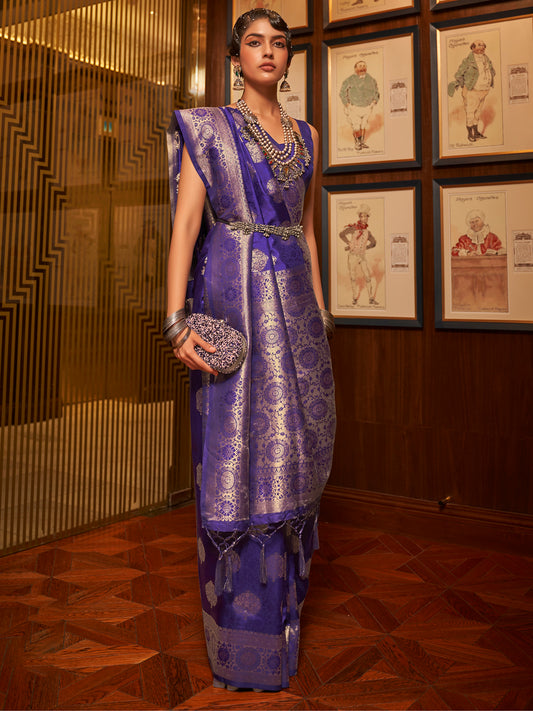 NAVY BLUE KOSMIC SILK