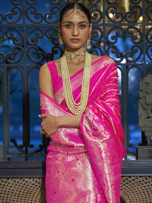 PINK KARADHYA SILK