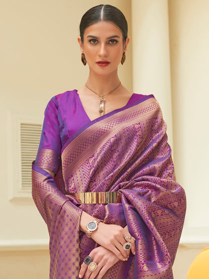 PURPLE KISHIKA SILK