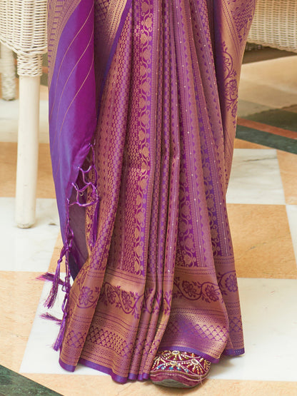 PURPLE KISHIKA SILK