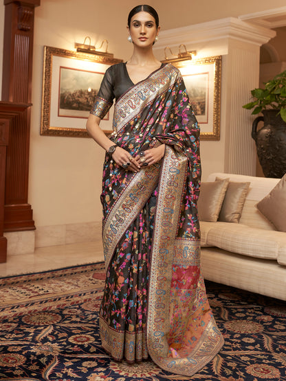 BLACK KASHIFA SILK