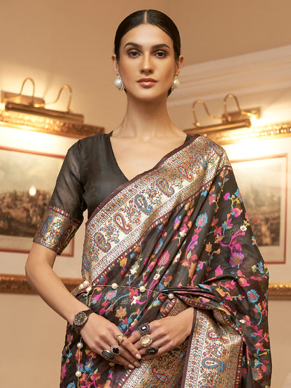 BLACK KASHIFA SILK