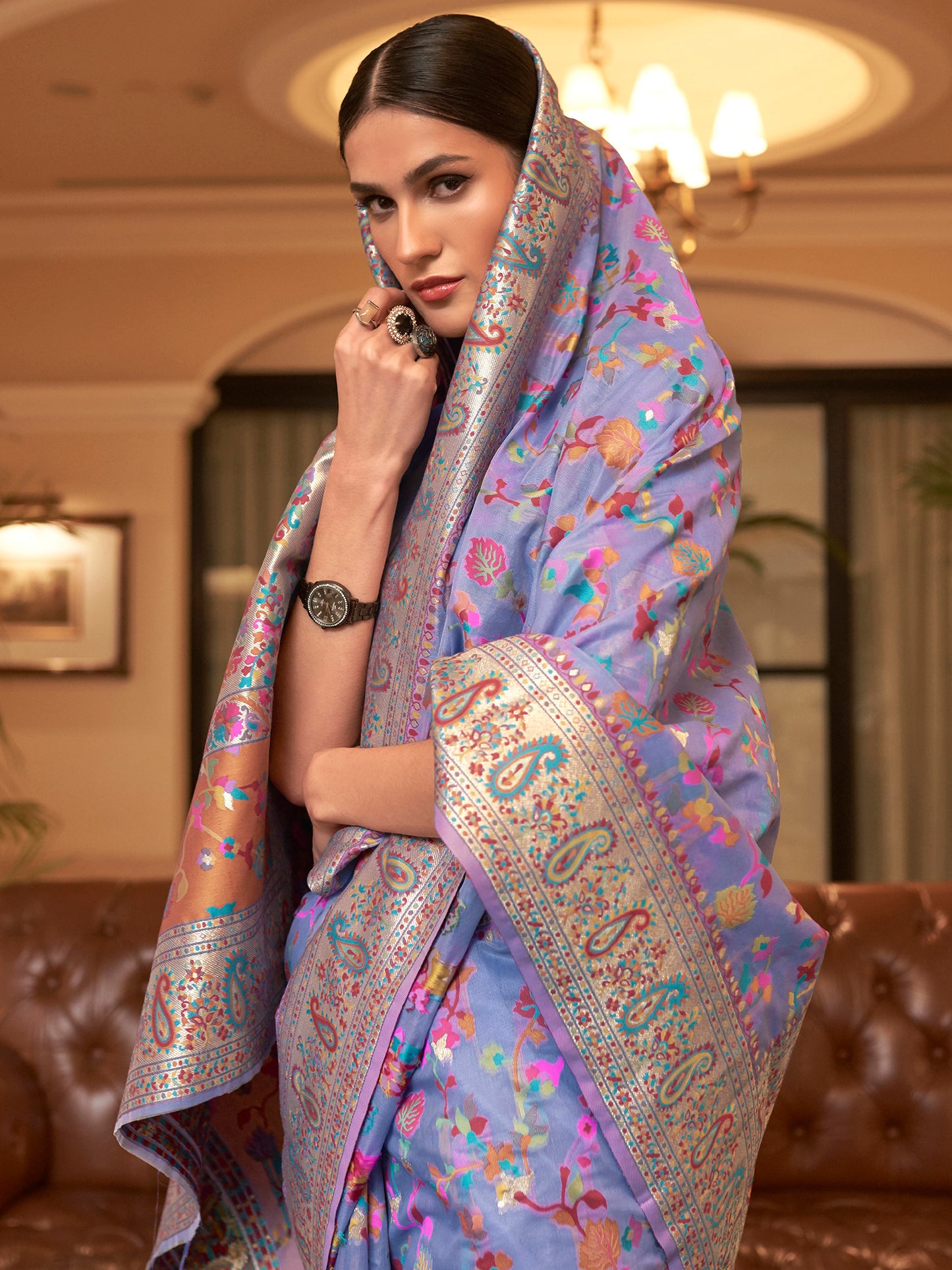 LAVENDAR KASHIFA SILK