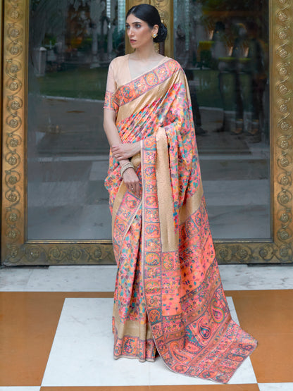 PEACH KASHIFA SILK