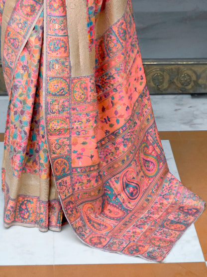 PEACH KASHIFA SILK