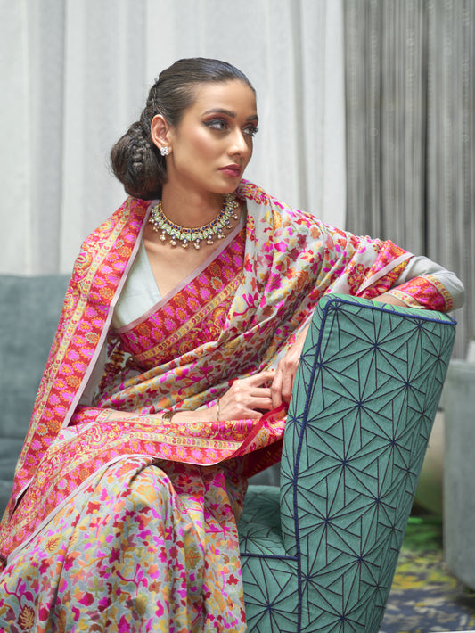 SEA GREEN KASHMIRA SILK COTTON