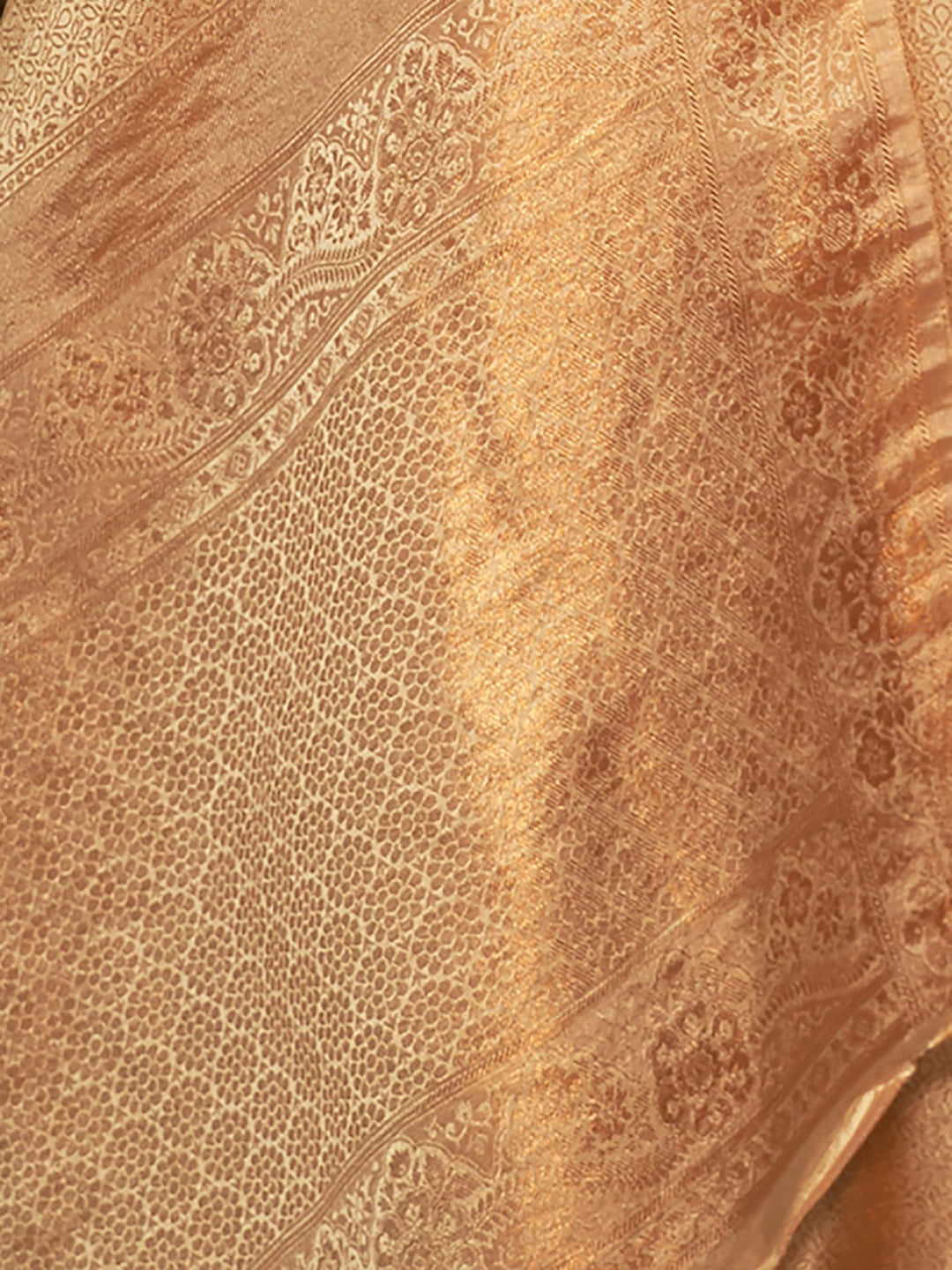CREAM  KUMBAL SILK SAREE