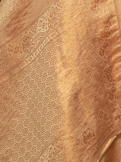 CREAM  KUMBAL SILK SAREE