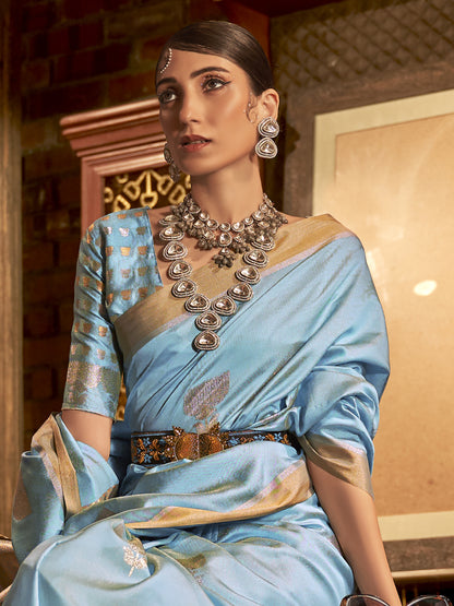 TURQUOISE KUSHITA SILK