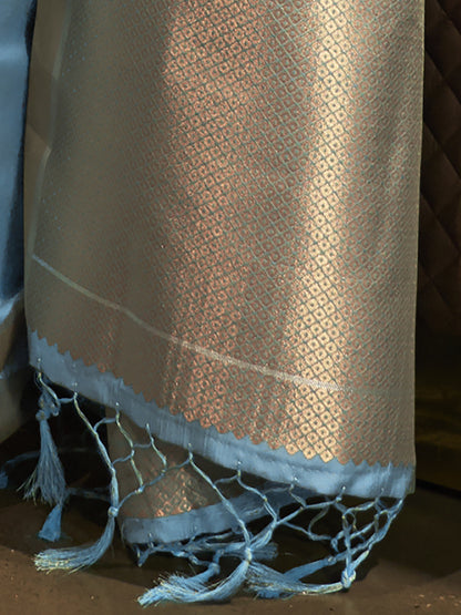 TURQUOISE KUSHITA SILK