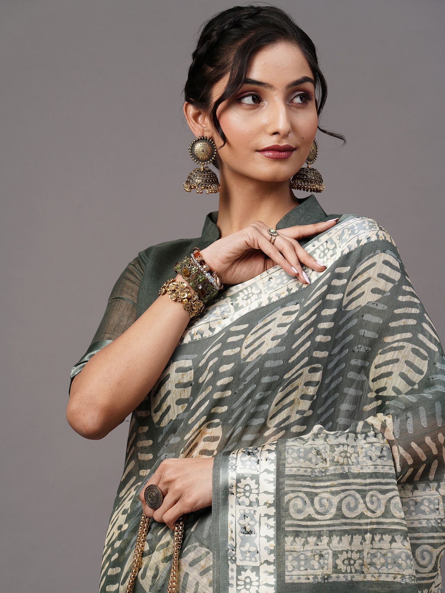 SEA GREEN LINEN SATIN - 157 COTTON