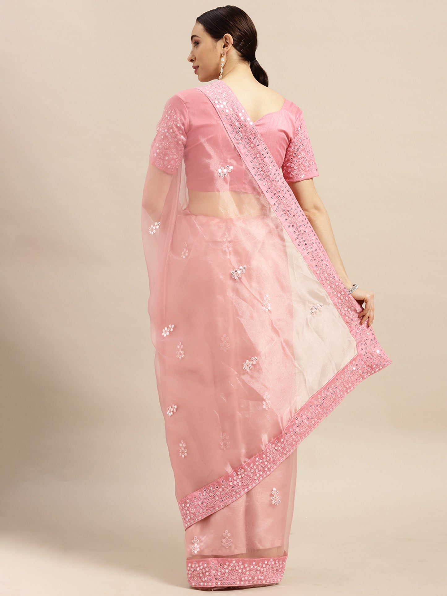 PINK NAGMA ORGANZA