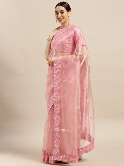 PINK NAGMA ORGANZA