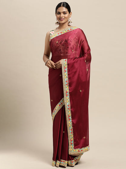 MAGENTA NAGMA GEORGETTE