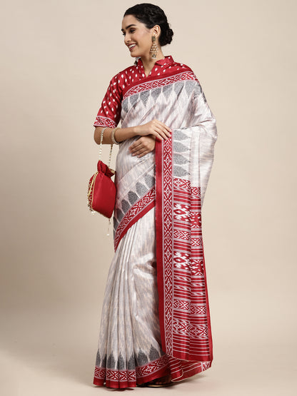 OFF WHITE PATOLA - 40 SILK