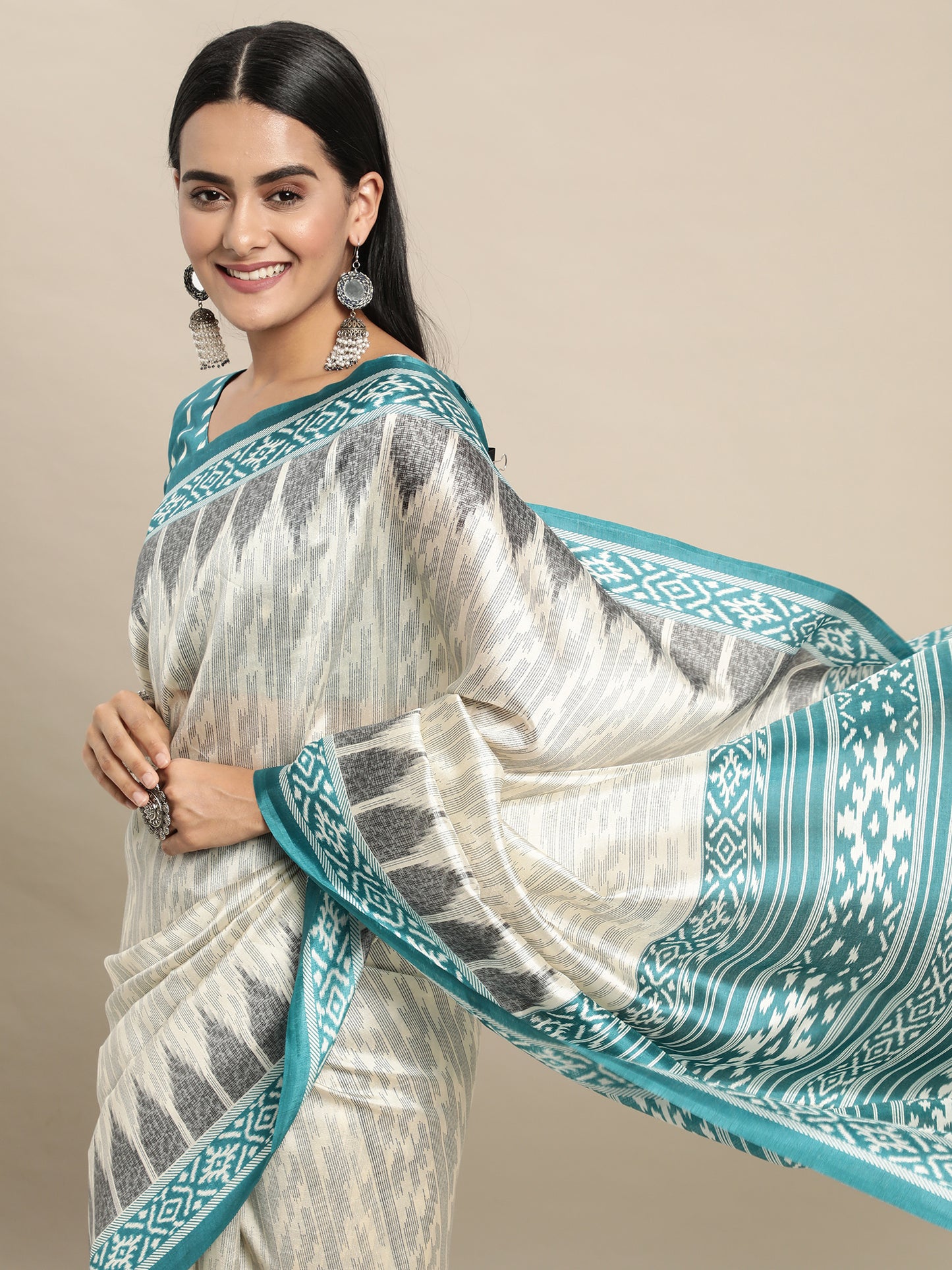 OFF WHITE PATOLA - 40 SILK