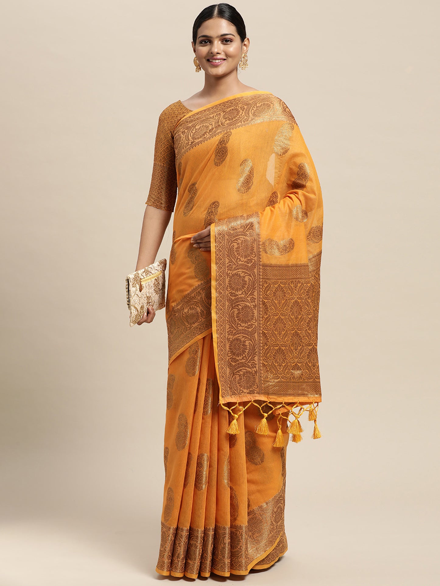 ORANGE PURVA SILK