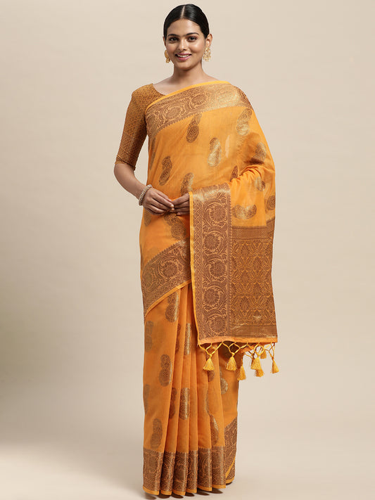 ORANGE PURVA SILK