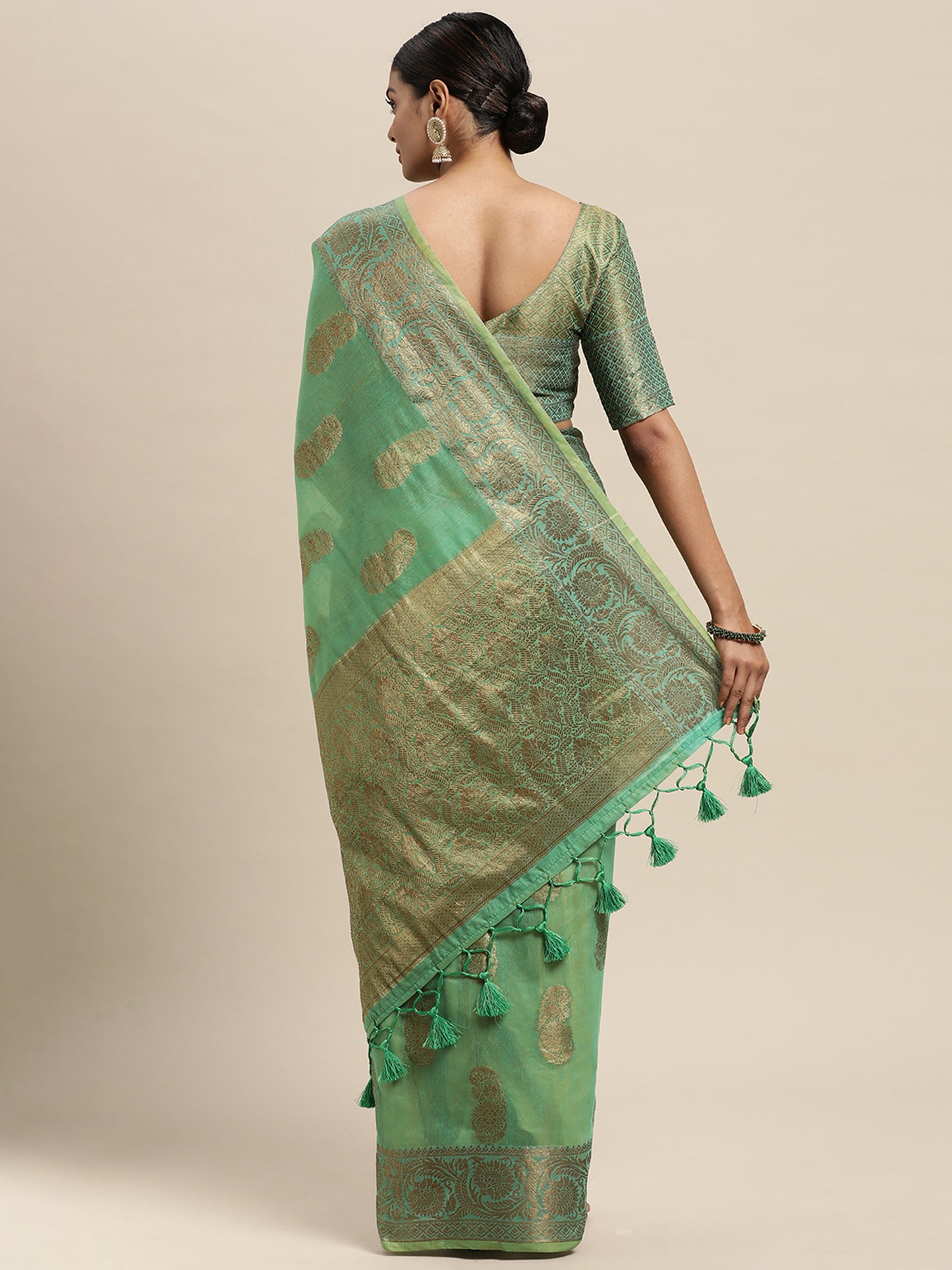 GREEN PURVA SILK