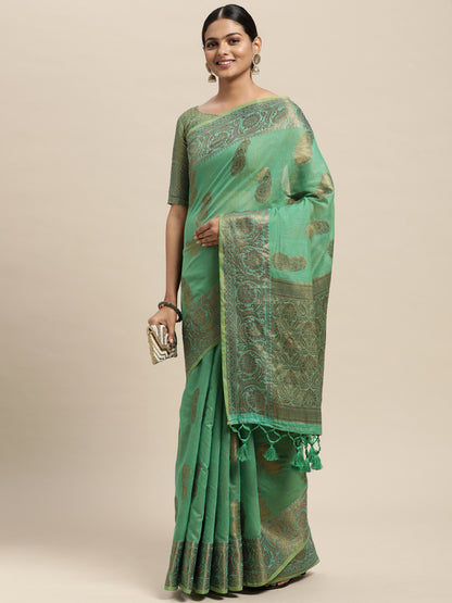 GREEN PURVA SILK