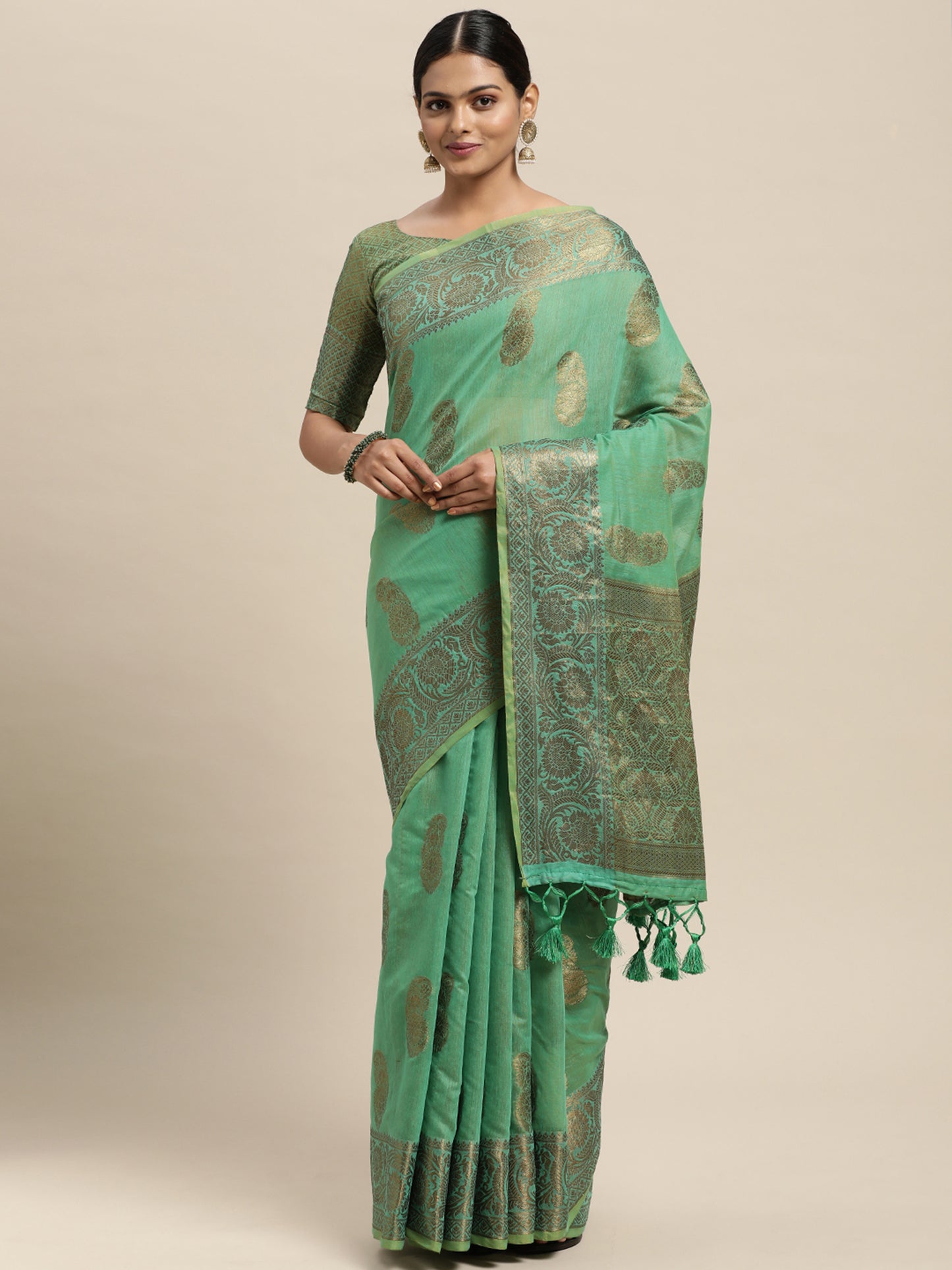 GREEN PURVA SILK