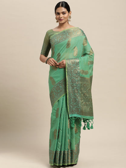 GREEN PURVA SILK