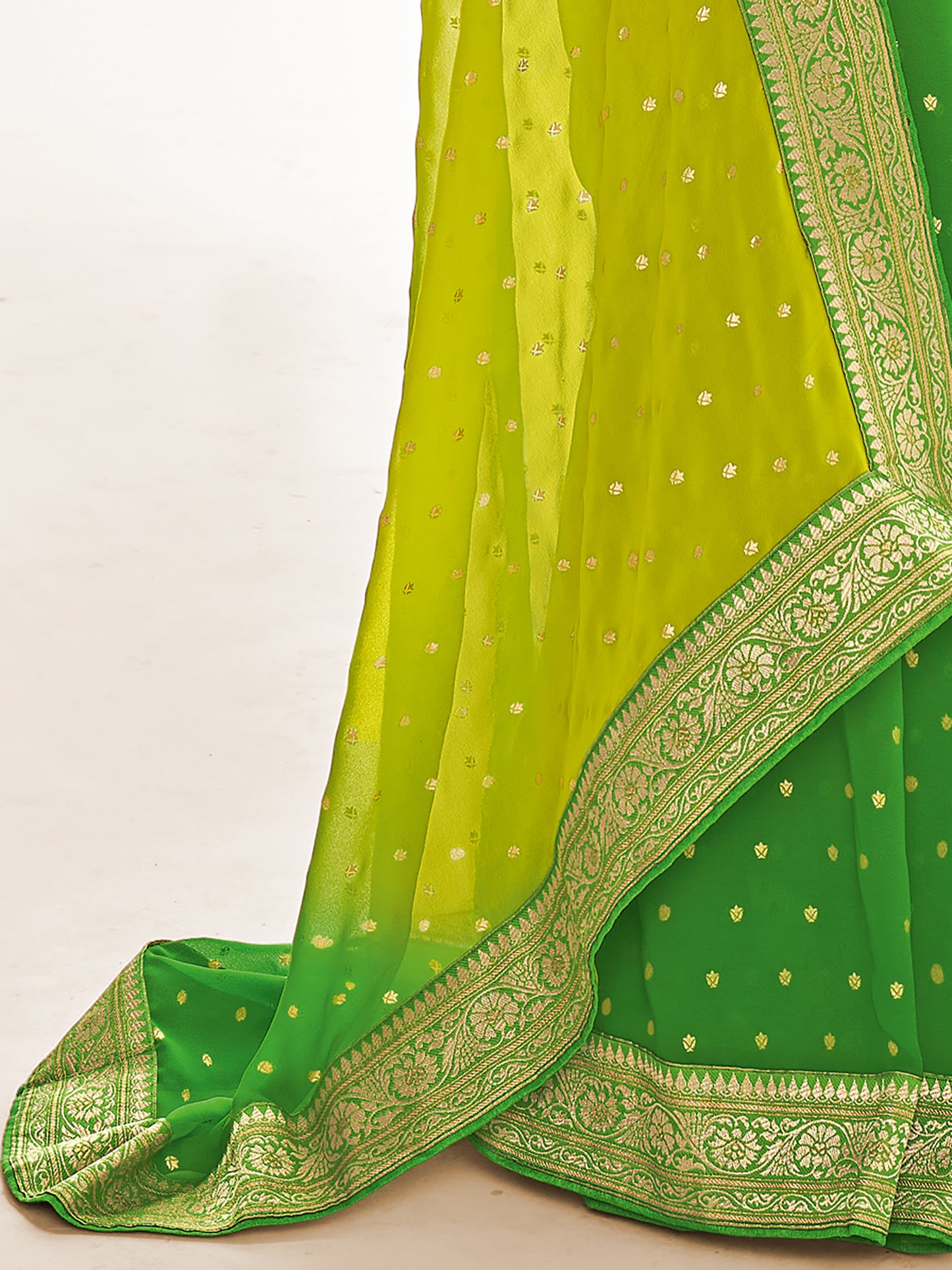 GREEN RIHANA SILK