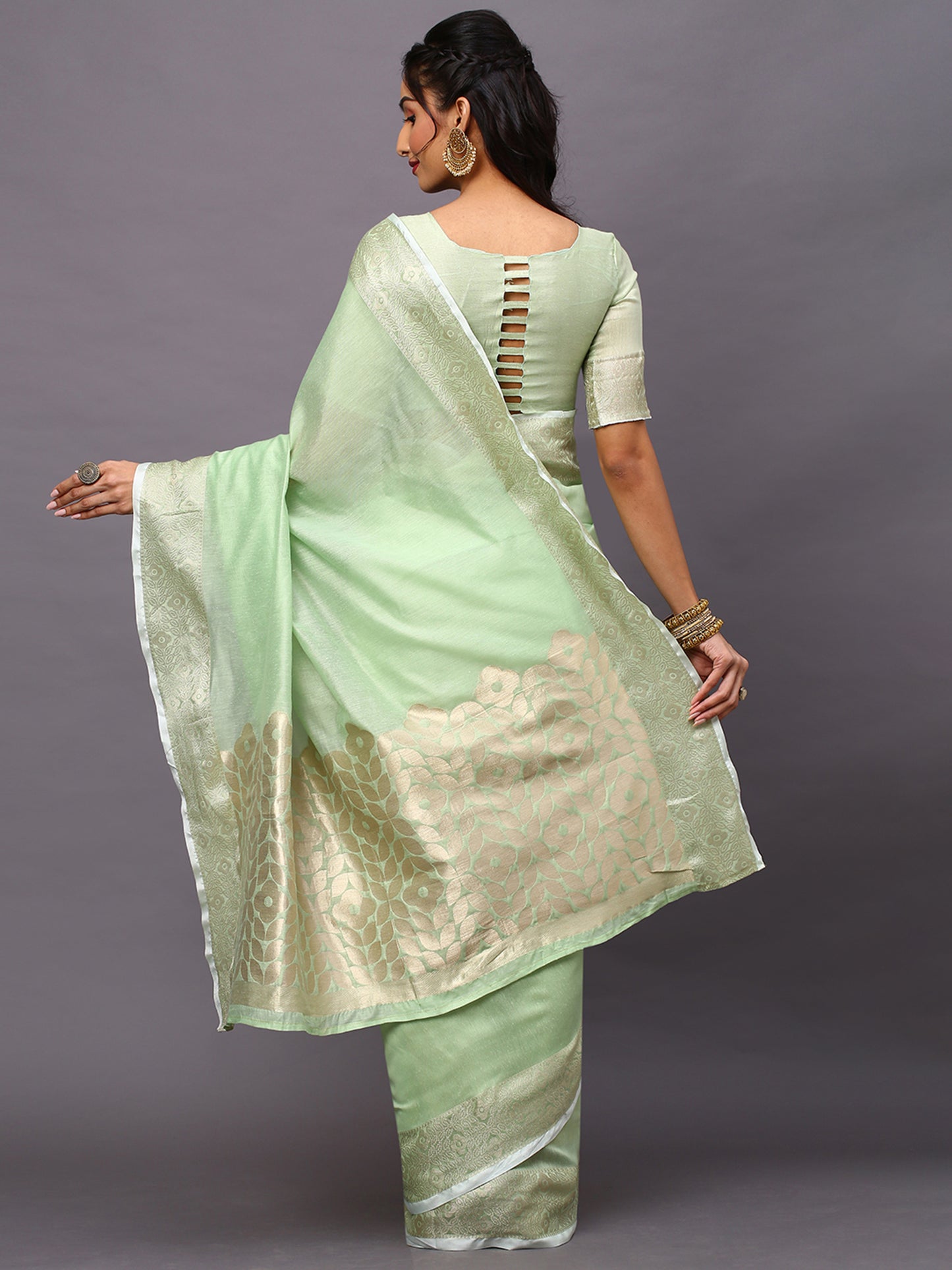 GREEN SIDNAZ SAREE