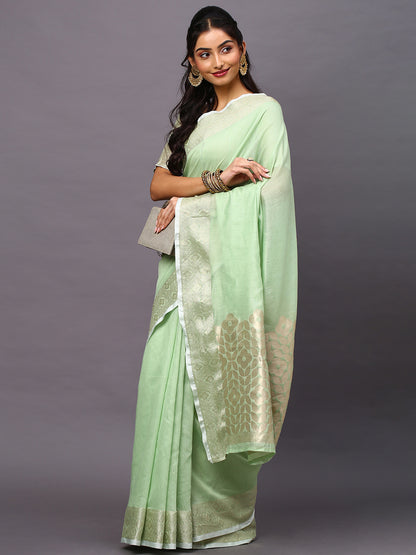 GREEN SIDNAZ SAREE