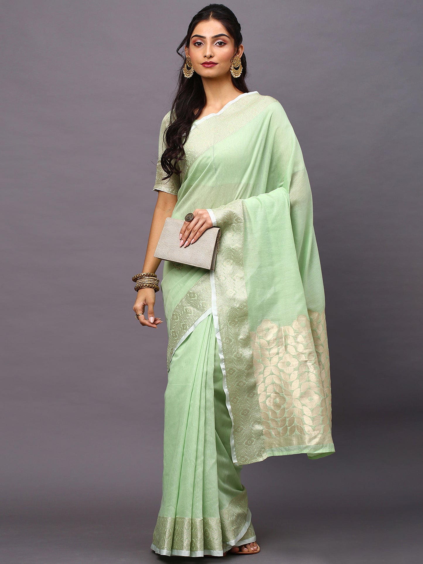 GREEN SIDNAZ SAREE